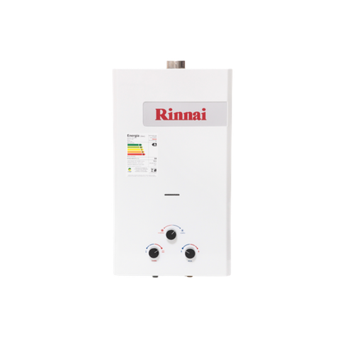 Aquecedor De Água A Gás Rinnai M150 Feh Branco 15 Litros  Bivolt Gás GN (mecânico)