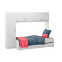 Ver imagem 1 de Guarda Roupa Solteiro Aéreo C/ Bicama 2691 Branco - Multimóveis