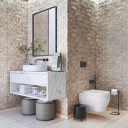 Suporte Porta Toalha de Rosto Duplo para Bancada de Banheiro Lavabo - Édecasamóveis - 7