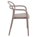 Ver imagem 3 de Kit 6 Cadeiras Tramontina Sissi Summa em Polipropileno e Fibra de Vidro com Braços Camurça