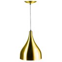 Ver imagem 2 de Lustre Pendente Gota Pequena De Alumínio 21cm Dourado