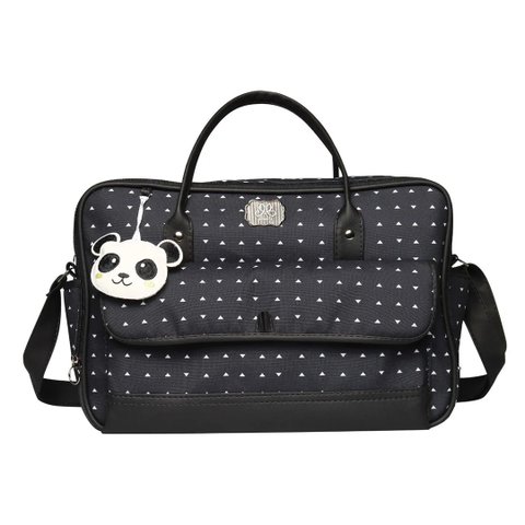 Bolsa Maternidade Média Panda Preto Momole