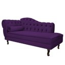 Ver imagem 3 de Kit Diva Recamier Diana 160cm Lado Direito e 02 Poltronas Julia Suede - Doce Sonho Móveis RECAMIER D
