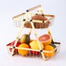 Cesto Fruteira Multiuso Cozinha Pão Legumes Dourada - 1