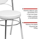 Ver imagem 7 de Conjunto 4 Cadeiras para Cozinha Debrum Yescasa Cromado/Branco
