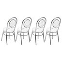 Ver imagem 3 de Conjunto 4 Cadeiras para Cozinha Debrum Yescasa Cromado/Branco