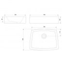 Ver imagem 5 de Conjunto para Banheiro Cuba de Apoio Arezzo 10,5cmx45cmx33,5cm e Torneira de Parede 1/4V Japi