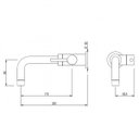 Ver imagem 4 de Conjunto para Banheiro Cuba de Apoio Arezzo 10,5cmx45cmx33,5cm e Torneira de Parede 1/4V Japi