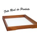 Ver imagem 4 de Bandeja Bebidas Xícaras Café Bar Decorativa Portátil Pequena Aparador Ambiente Escritório Casa:Bande