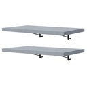 Ver imagem 7 de Kit 2 Prateleiras Suspensas para Cozinha Madesa 60 Cm com Mão Francesa - Cinza