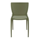 Ver imagem 6 de Cadeira Tramontina Safira em Polipropileno e Fibra de Vidro Verde Oliva