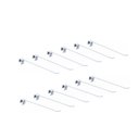 Ver imagem 1 de KIT - 12 ganchos simples Branco - Sa Gondolas