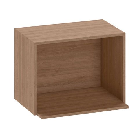 Armário Aéreo 58 Cm com Nicho Micro Ondas Etna Poliman Carvalho Oak