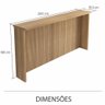 Painel Ilha Ripado Nesher 200cm 100 Mdf - 2