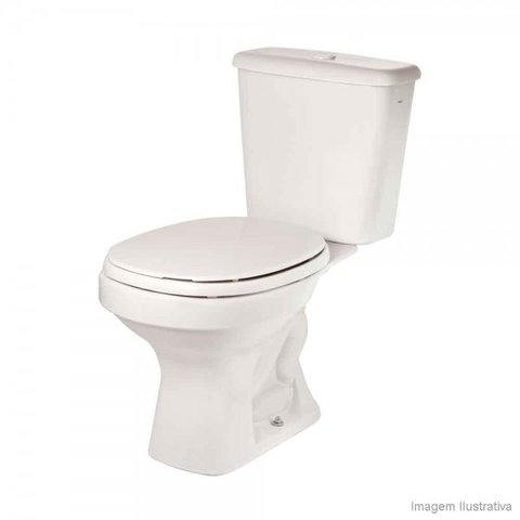 BACIA COM CAIXA ACOPLADA MOD ASPEN-BRANCO P.750.17+ CD00F.17 DECA