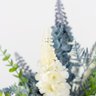 Arranjo Lavanda Artificial Azul no Vaso de Vidro Espelhado Prata Beng Flores - 3