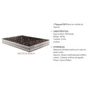 Ver imagem 2 de Colchão Solteiro Espuma D33 Pasquale Plus Euro Pillow Black (78x188x20) - Paropas