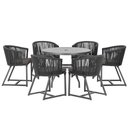 Ver imagem 1 de Mesa e 6 Cadeiras e Noronha Preto E11 Trama Original Preto