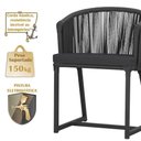 Ver imagem 4 de Mesa e 6 Cadeiras e Noronha Preto E11 Trama Original Preto