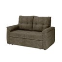 Ver imagem 3 de Sofá Cama 2 Lugares Casal 1,60 Mts Chenile Tiffany Matrix Cor:chenile Prince Marrom