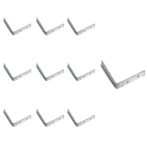 Kit 10 Emendas Brancas para Perfil 90° Astraled Teto/parede