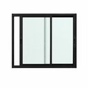 Ver imagem 2 de Janela de Correr 2 Folhas Alumínio Preto 100x150 Linha 25 Jade