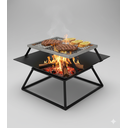 Ver imagem 5 de Lareira Externa + Churrasqueira + Mesa de Apoio 50cm Jardim