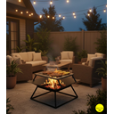 Ver imagem 7 de Lareira Externa + Churrasqueira + Mesa de Apoio 50cm Jardim