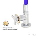 Ver imagem 4 de Torneira Cozinha Mesa Flexível Azul C29 Duplo Jato Gourmet