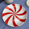 Prato Sobremesa de Porcelana Lollipop Vermelho - Casa Toco - 1