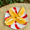 Prato Sobremesa de Porcelana Lollipop Vermelho - Casa Toco - 3
