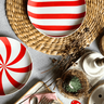 Prato Sobremesa de Porcelana Lollipop Vermelho - Casa Toco - 5