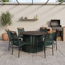 Ver imagem 1 de Mesa Elegante para Area Gourmet com Estrutura em Aluminio Verde Musgo Anne
