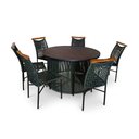 Ver imagem 3 de Mesa Elegante para Area Gourmet com Estrutura em Aluminio Verde Musgo Anne