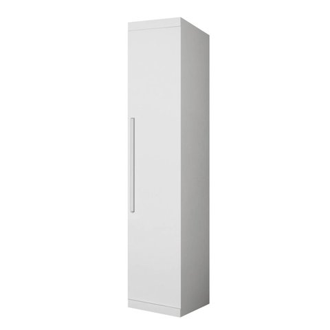 Modulado 1 porta puxar 2 prateleiras 42cm - Luna-Branco - Bianchi Móveis