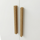 Ver mais imagens de Guarda Roupa Casal Modulado 4 Peças 12 Portas 5 Gavetas com Cabeceira 100% MDF Smart Branco