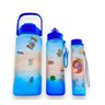 Kit 3 Garrafa de Água Marcador de tempo A prova de vazamentos Motivacional Squeeze 2L 900ML 300ML Ga - 5