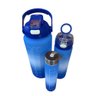 Kit 3 Garrafa de Água Marcador de tempo A prova de vazamentos Motivacional Squeeze 2L 900ML 300ML Ga - 3