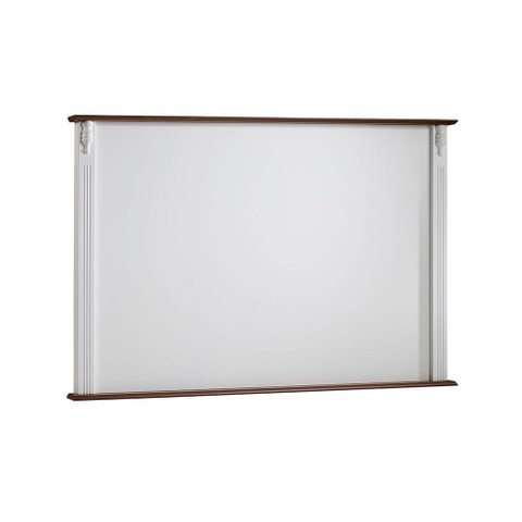 Painel de Tv para Sala 150cm Clássico 50505 Linz Móveis - Branco/imbuia Glazer