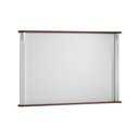 Ver imagem 1 de Painel de Tv para Sala 150cm Clássico 50505 Linz Móveis - Branco/imbuia Glazer