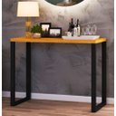 Ver imagem 1 de Aparador Estilo Industrial Aço Ferro Robusto Cor Preto Mdf Claro Ap-02