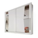 Ver imagem 1 de Guarda Roupa Geom 2 Portas 4 Gavetas 1 Espelho Cor:branco