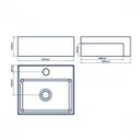 Ver imagem 3 de Conjunto para Banheiro Cuba de Semi-encaixe Roma 11,5cmx33cmx29cm e Torneira Bica Móvel 1/4 Japi