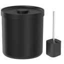 Ver imagem 1 de Lixeira para Banheiro 6l e Escova Sanitária Preta - ou
