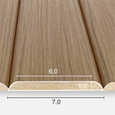 Ver imagem 5 de Lambri Carvalho Italiano MDF 274cm 12 Réguas 2,30m²