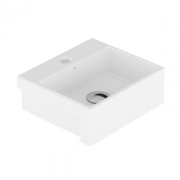 Conjunto para Banheiro Cuba de Semi-Encaixe Roma 11,5cmx33cmx29cm e Torneira Bica Móvel 1/4V Japi - 4