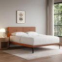 Ver imagem 1 de Estrutura para Cama Japonesa Toquio Casal com Cabeceira Almofada Linho Telha