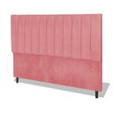 Ver imagem 1 de Cabeceira Estofada Box Casal Queen Size Encosto para Cama Corola 164x126 Cm Rosa