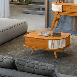 Mesa de Centro Indianápolis Cinamomo Off White – Madetec - 2