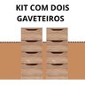 Kit Mel Balcão Separador de Brinquedos Modernos Redecore Gaveteiro para diversos ambientes - 3